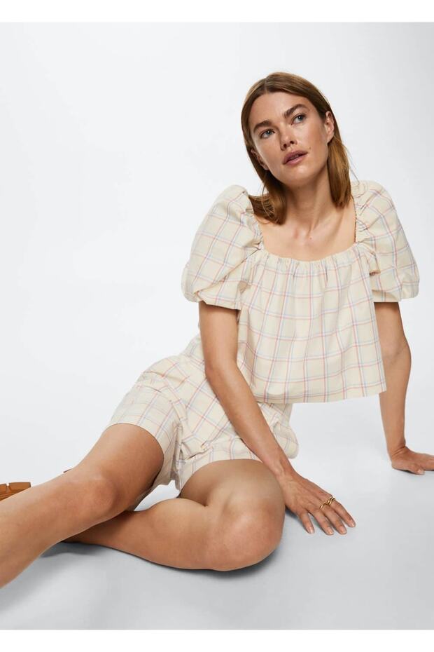 Balon Kollu Bluz - 5