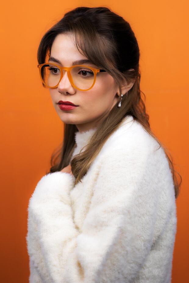 Caprina Orange Computer Screen Glasses - 7