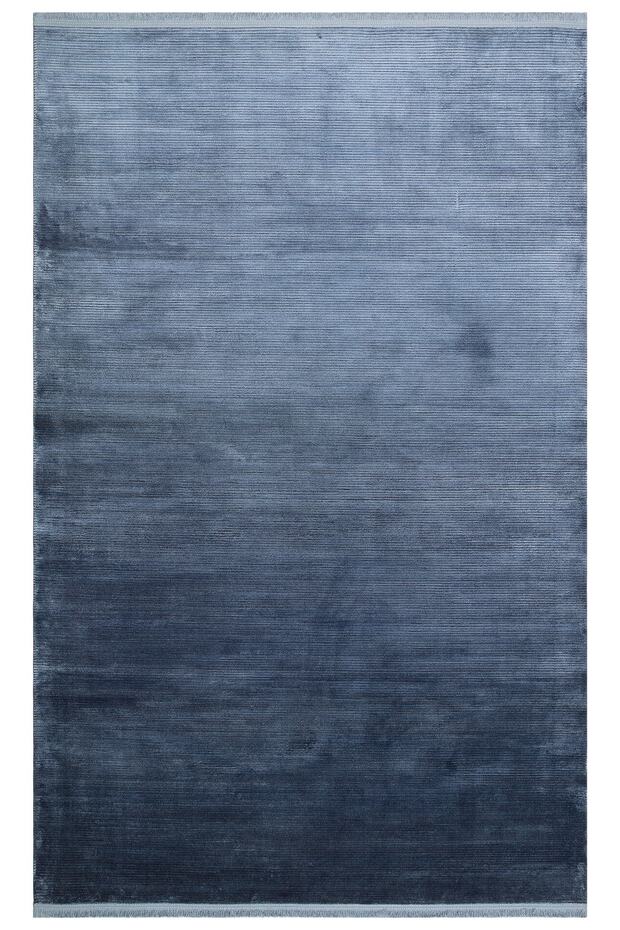 Cordoba Plaın Db Plaın Marıne Parlak Yüksek Alçak Dokulu Düz Renk Modern Makine Halısı - 1