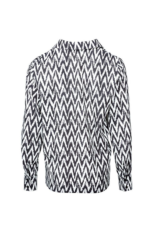 Zippered Patterned Jacket - 2