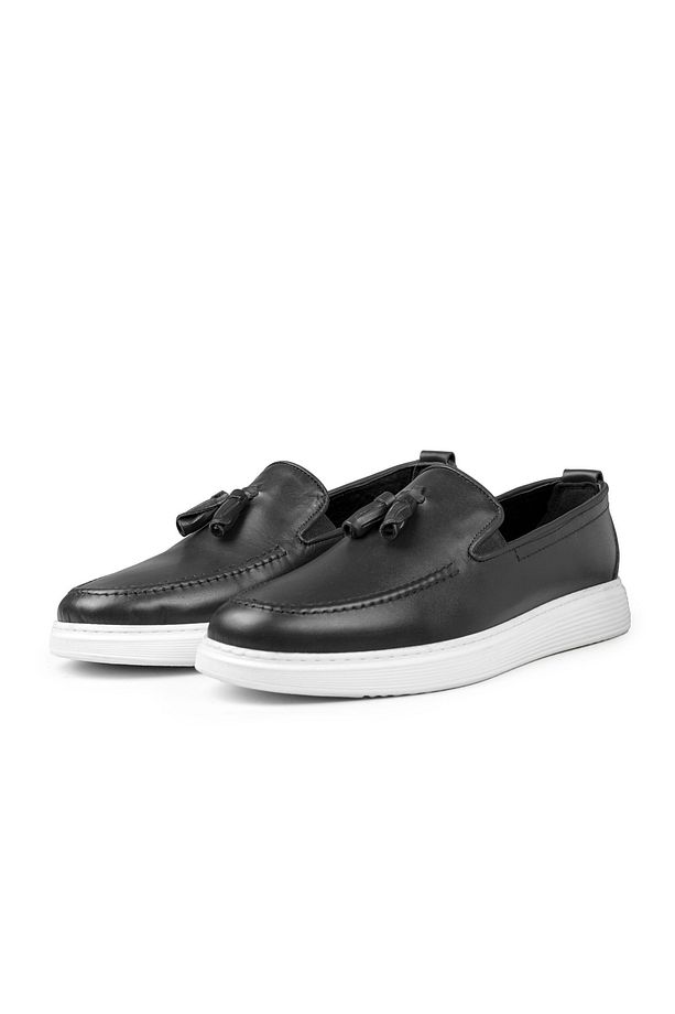 Fringe Hakiki Deri Erkek Günlük Ayakkabı, Loafer Ayakkabı, Hafif Ayakkabı, Yazlık Ayakkabı - 3