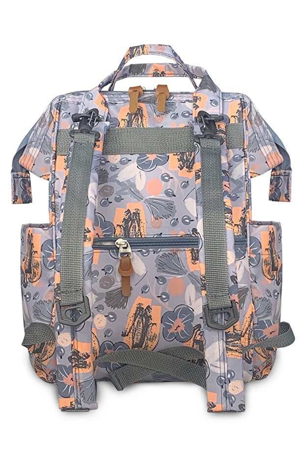 Paris Kadın Ve Anne Bebek Sırt Çantası Çiçek - 4