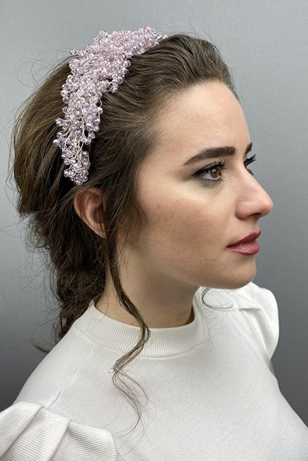 Dark Powder Pollux Crystal Stone Henna and Bridal Crown