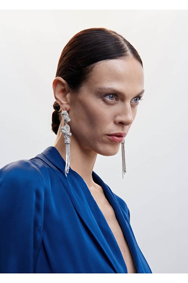 Anvelop Yakalı Saten Tulum - 5