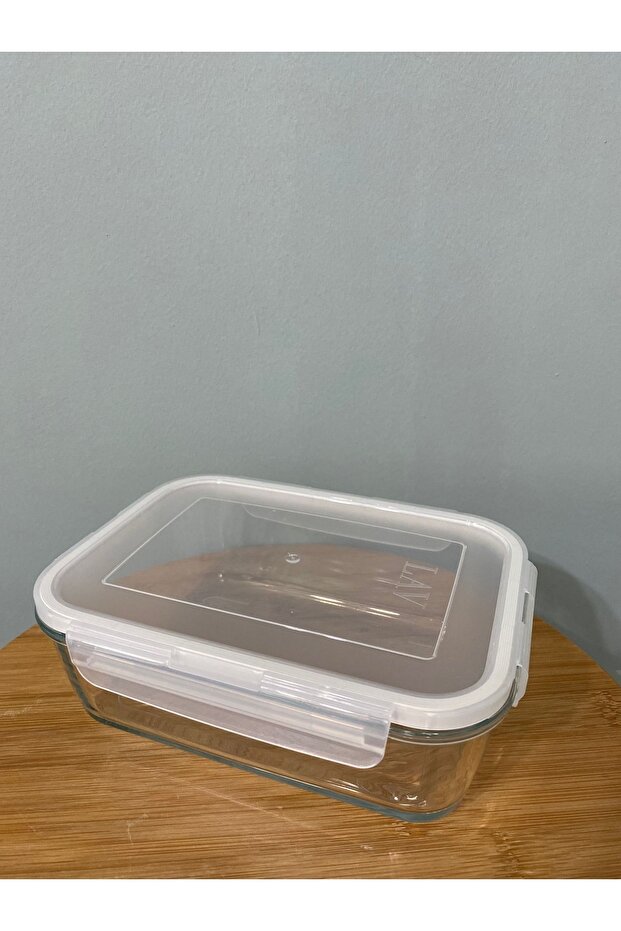 Glass Locked Storage Container 1200Cc-New Series Large Rectangular Glass Storage Container - 2