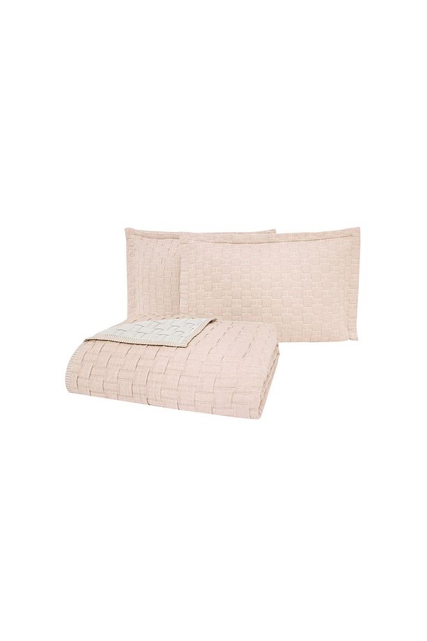 Velma Çift Kişilik Yatak Örtüsü Seti - Blush/ekru - 4