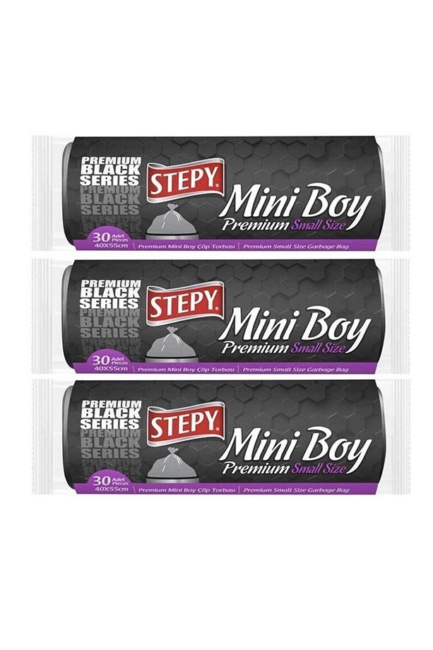 Black Premium Çöp Torbası Mini Boy ( 3 Rulo - 90 Adet ) - 1