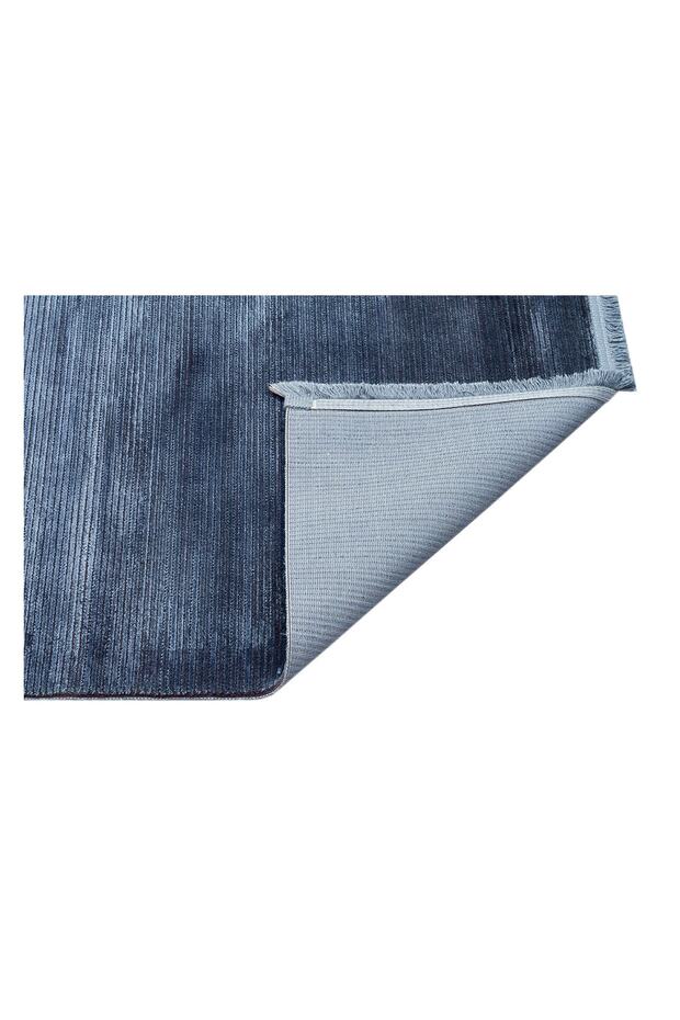 Cordoba Plaın Db Plaın Marıne Parlak Yüksek Alçak Dokulu Düz Renk Modern Makine Halısı - 2