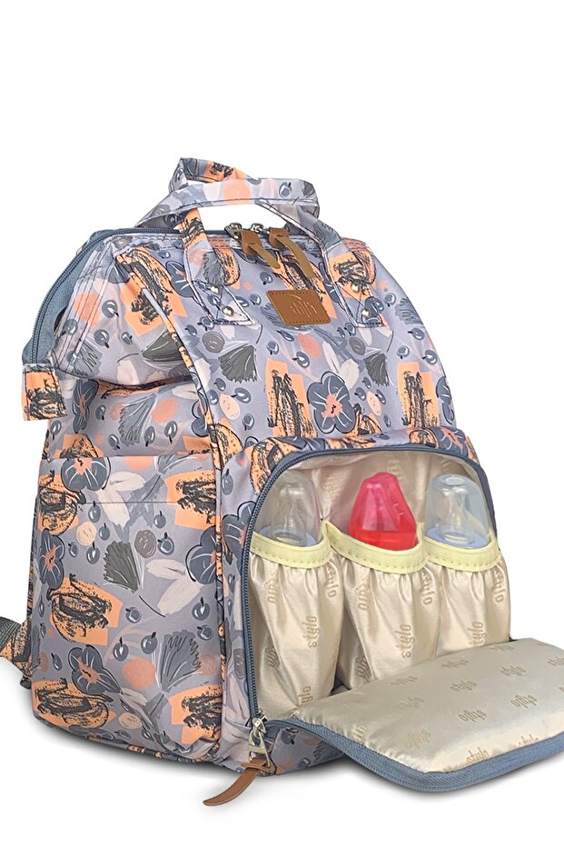 Paris Kadın Ve Anne Bebek Sırt Çantası Çiçek - 3