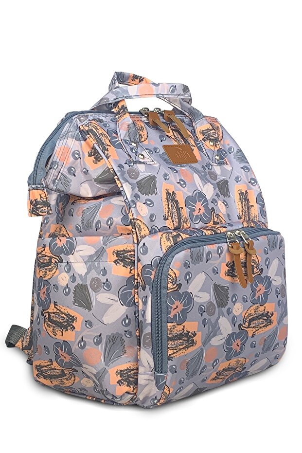 Paris Kadın Ve Anne Bebek Sırt Çantası Çiçek - 5