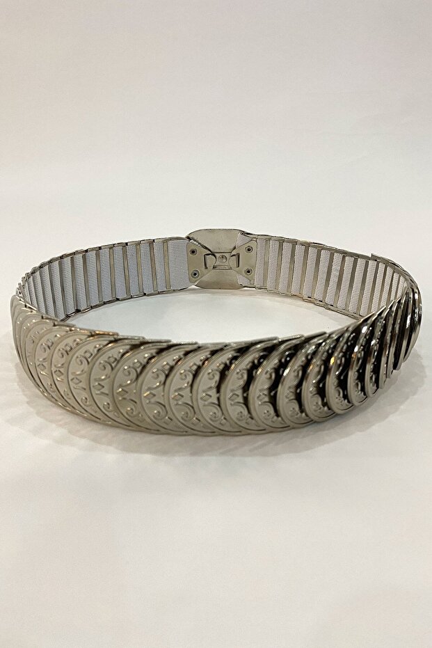 Ασημί ελαστική ζώνη - 3