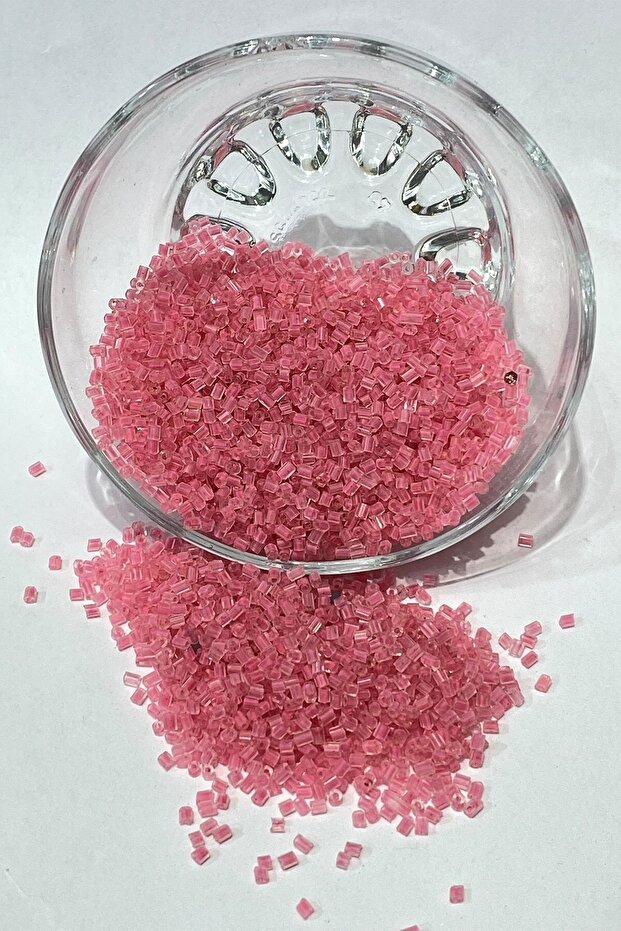 Soft Pink Cut Beads 50 Gr
