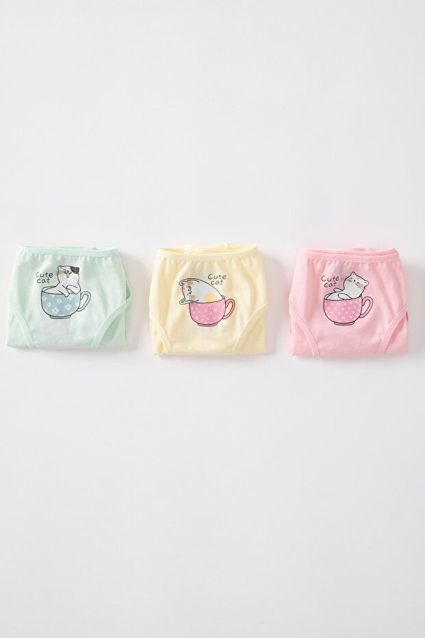 3-teiliges Slip-Höschen für Mädchen - 1