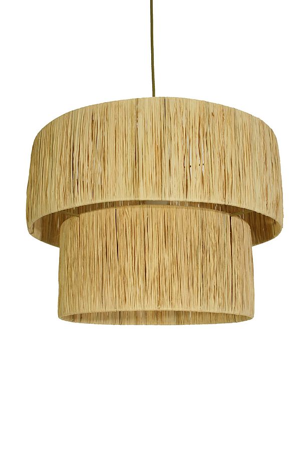 Rattan, Bambu, Hasır Sarkıt Avize Çap: 40 Cm Yükseklik: 30 Cm - 6