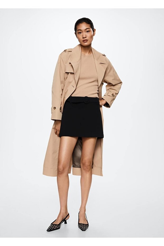 Kemerli Mini Etek - 2