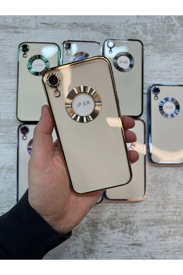 حافظة هاتف من السيليكون المطلي بالليزر مع واقي عدسة الكاميرا المتوافق مع هاتف Apple Iphone Xr