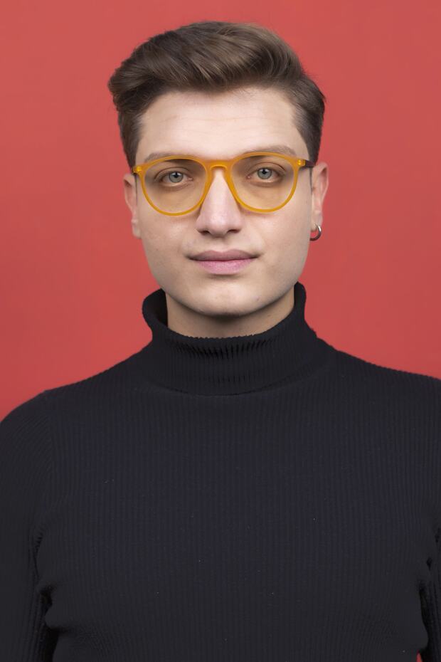 Caprina Orange Computer Screen Glasses - 2