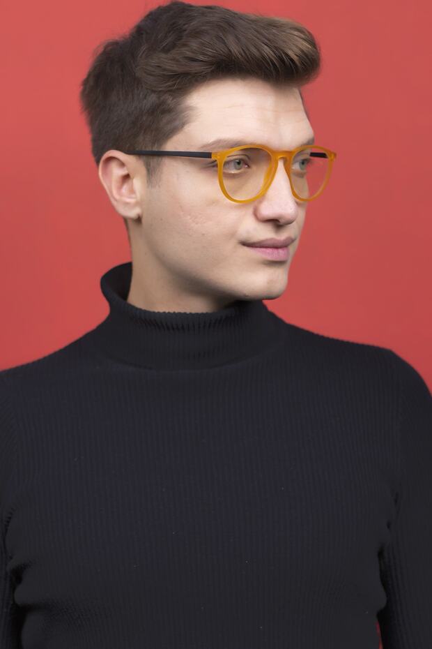 Caprina Orange Computer Screen Glasses - 4