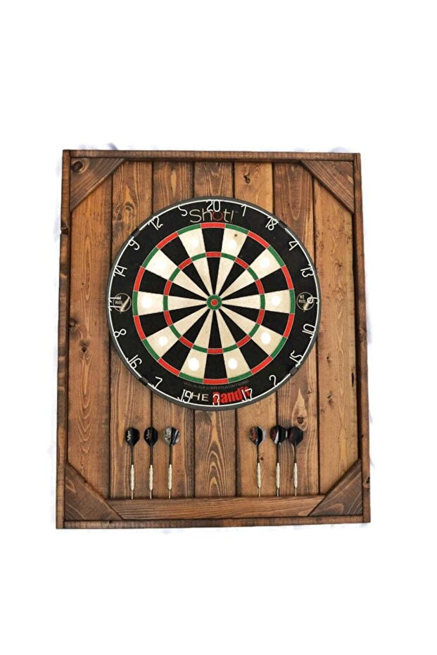 Only Wooden Dartboard Backrest, Wooden Dartboard 70x60cm