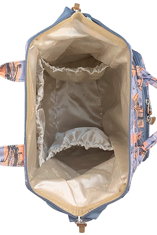 Paris Kadın Ve Anne Bebek Sırt Çantası Çiçek - 8