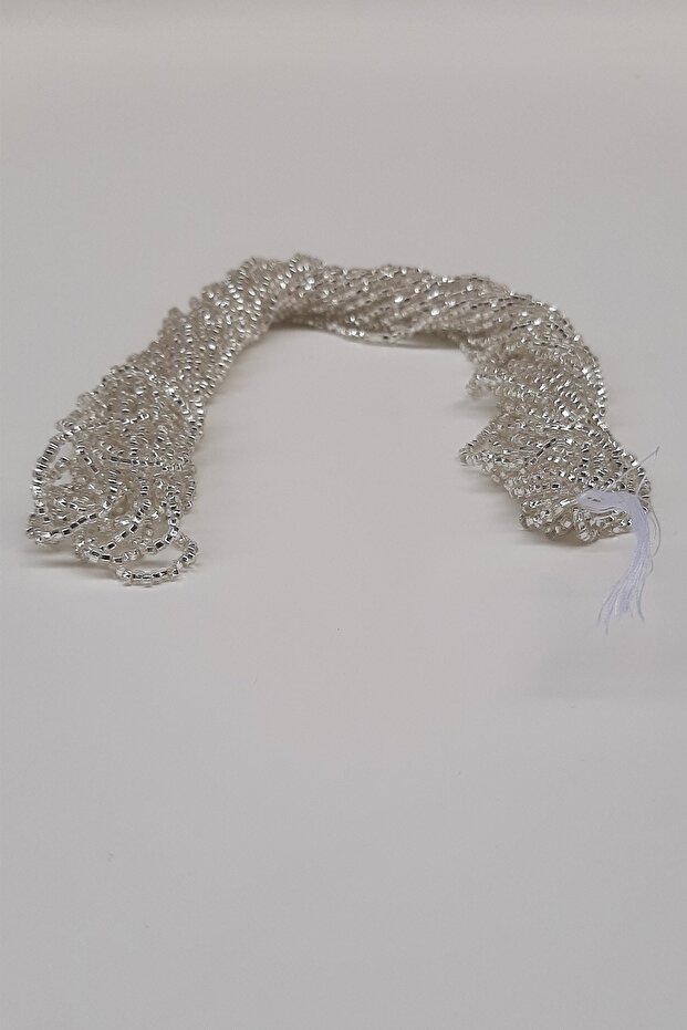 Cut Silver String Sand Bead - 1