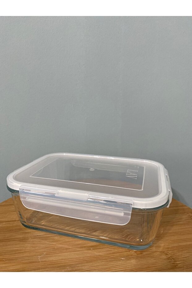 Glass Locked Storage Container 1200Cc-New Series Large Rectangular Glass Storage Container - 1