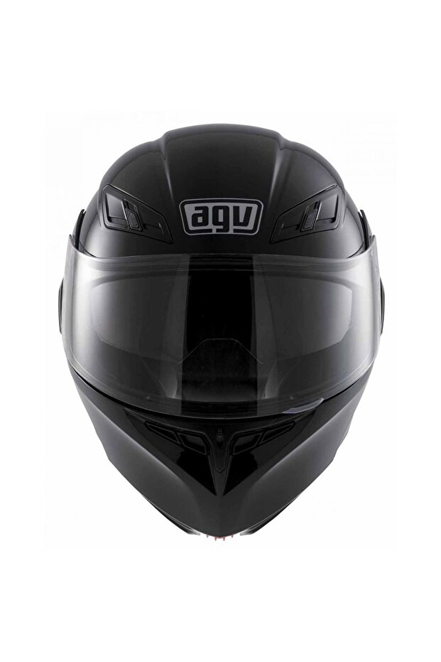 Compact Solıd Black Plk Kask + Çene Açılır Kask - 2