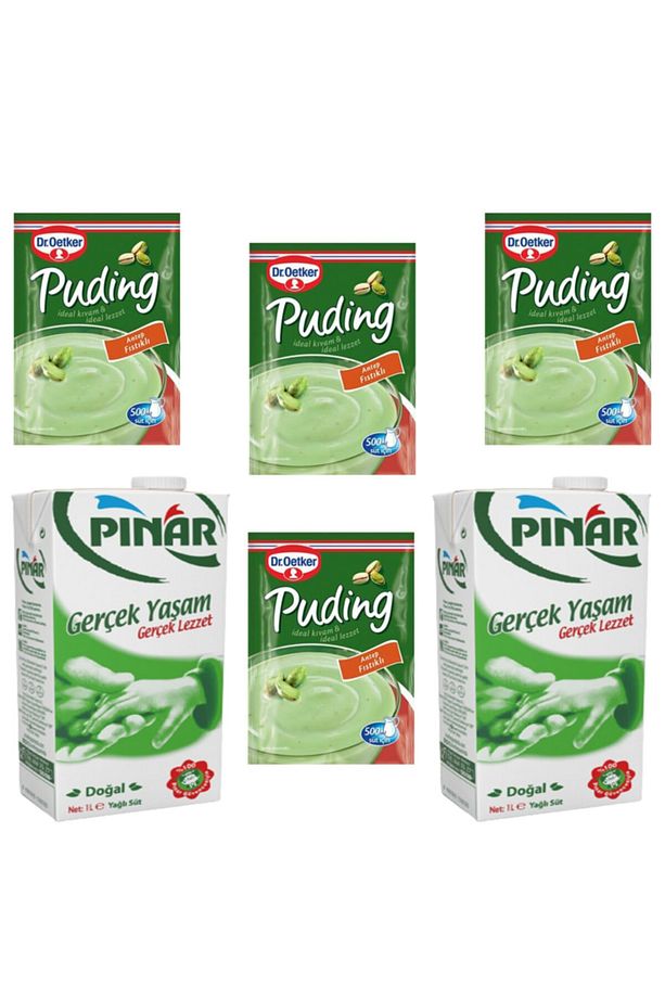 2 Adet Pınar Süt Ve 4 Adet Antep Fıstıklı Puding - 1