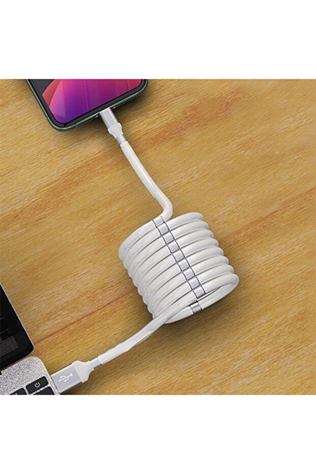 Orange Orjinal Mıknatıslı Kendini Toparlayabilen Manyetik Şarj Ve Data Kablosu Type-c - 2