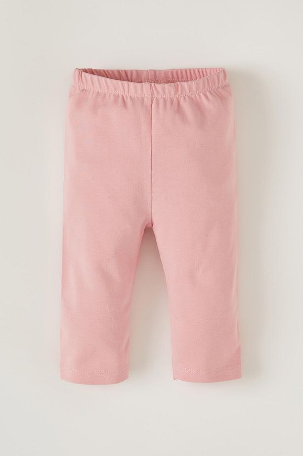 Kız Bebek Basic Pamuklu 3/4 Boy Tayt - 1