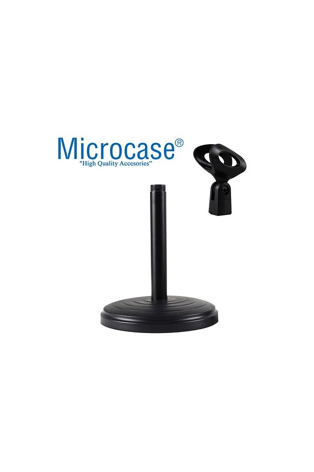 Metal Ayaklı Masaüstü Mikrofon Ayaklığı Karaoke Mikrofon Tutucu Stand Model Al2323 - 3
