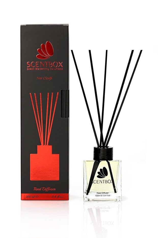 Nar Çiçeği Reed Diffuser 100 ml Bambu Çubuklu Oda Kokusu - 1