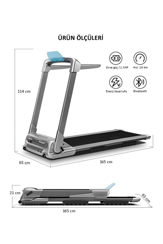 Plus Katlanabilir Koşu Bandı - 7