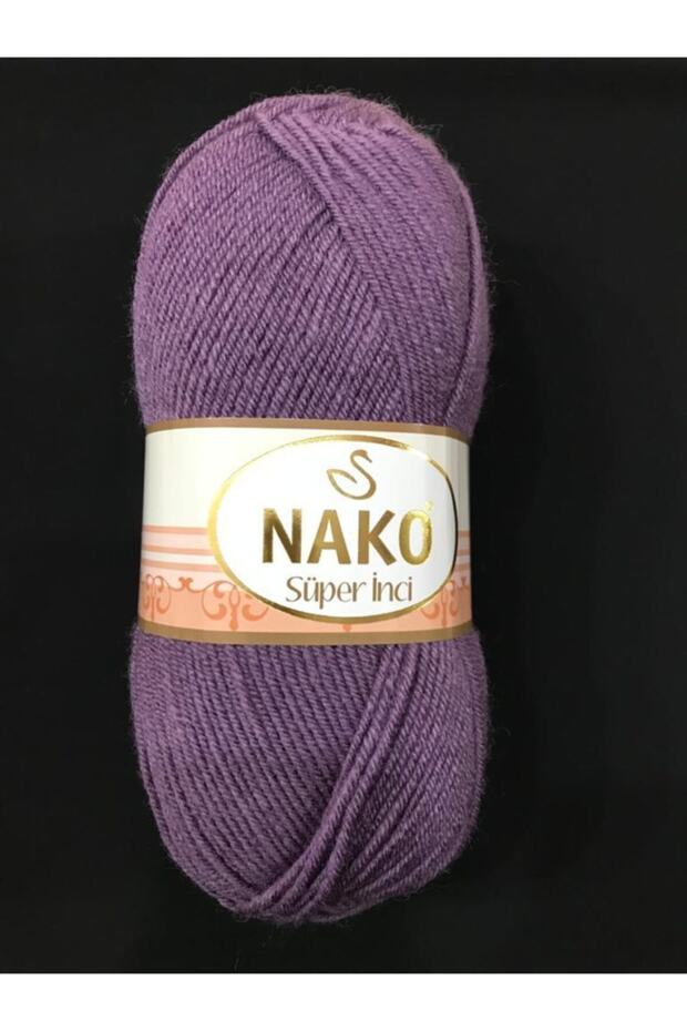 Süper Inci El Örgü Ipi- 6684 Açık Mürdüm - 1