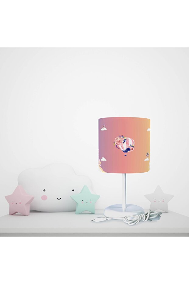 Purple Unicorn Patterned Lampshade