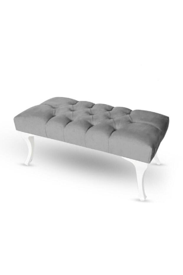 Kapitoneli Ayak Ucu Kapı Önü Antre Bench Puf 110 cm - 1