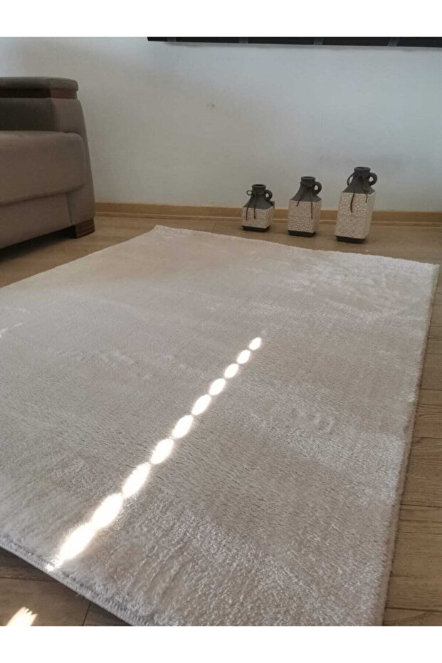 Post Peluş Halı Krem - 3