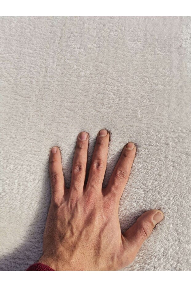 Post Peluş Halı Krem - 5