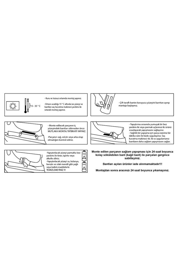 Bmw E46 Krom Kapı Kolu 4 Kapı Paslanmaz Çelik 1998-2001 - 2
