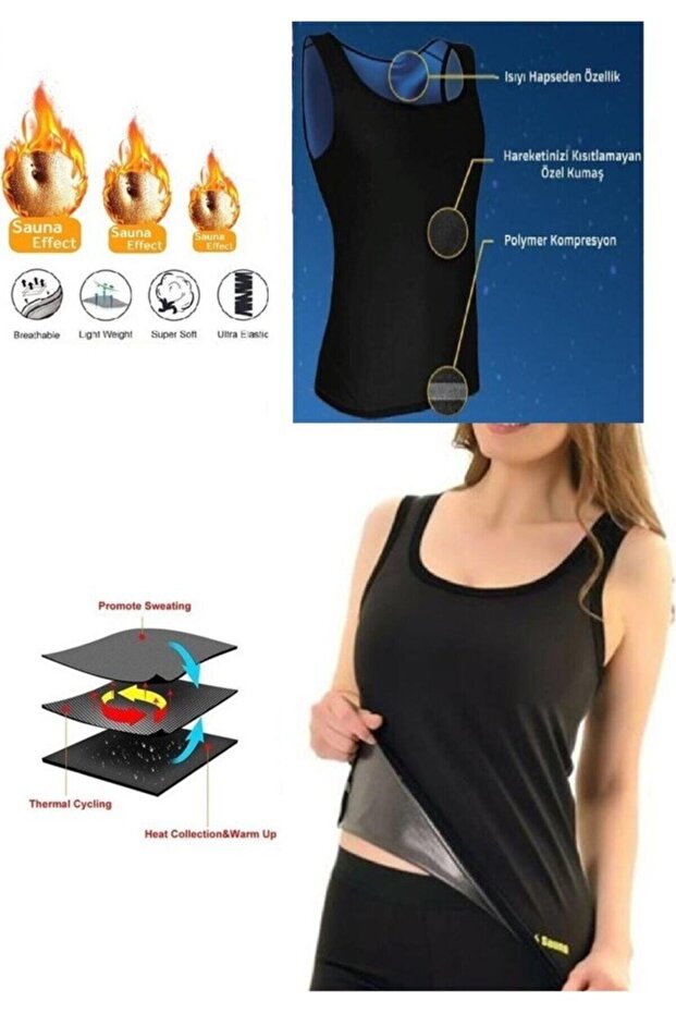 Thermal Sauna Athlete Sauna Effect Sweating Athlete Thin Fabric