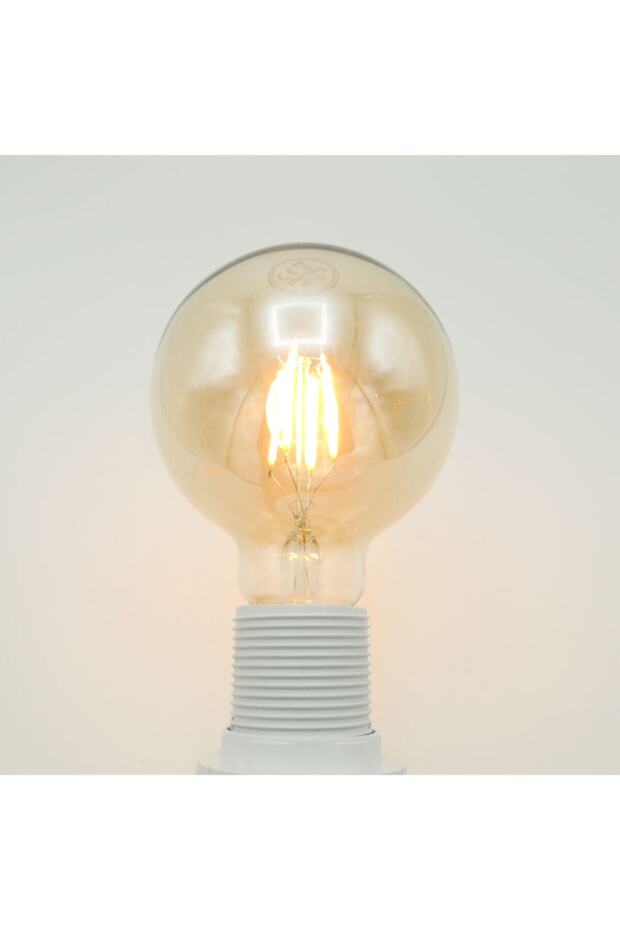 G95 Yuvarlak Rustik Led Ampul 5,5w Amber - 1