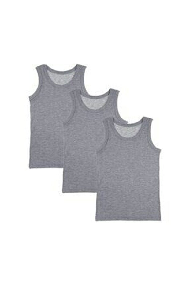 Boy's Gray Undershirt 6-pack - 2