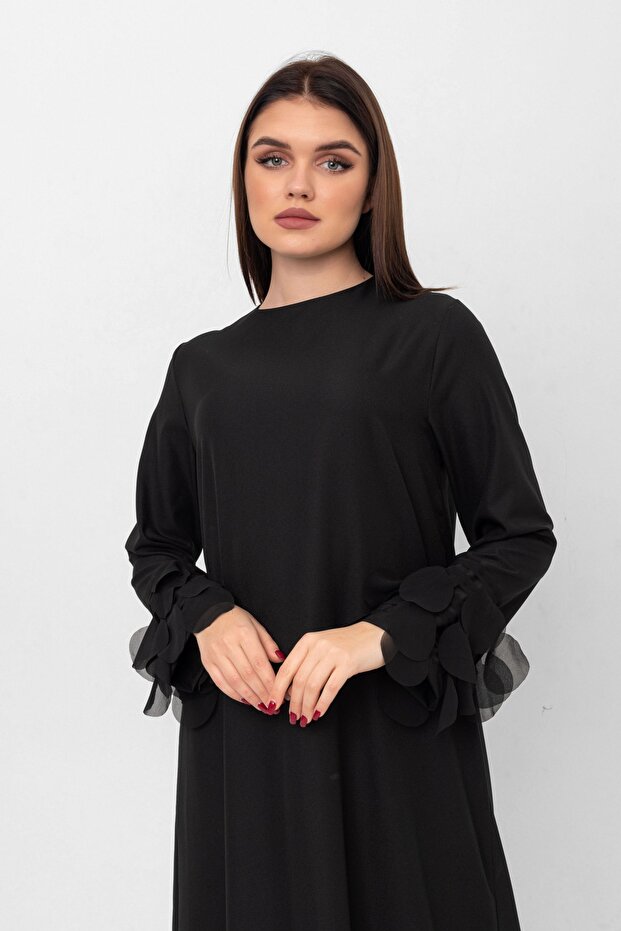 Seda Elbise Şifon Pullu - 6