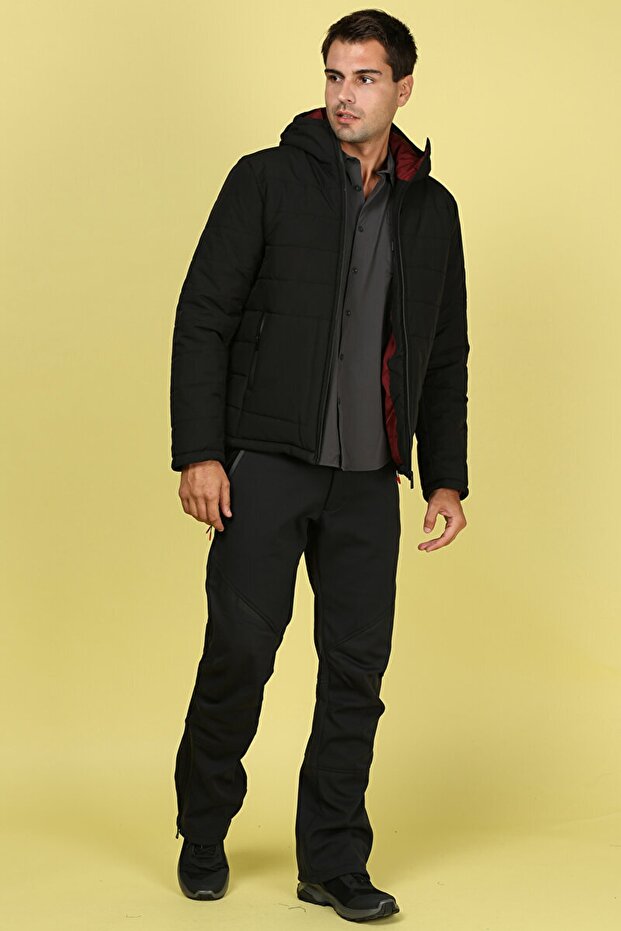 Erkek Mont - Siyah - 4