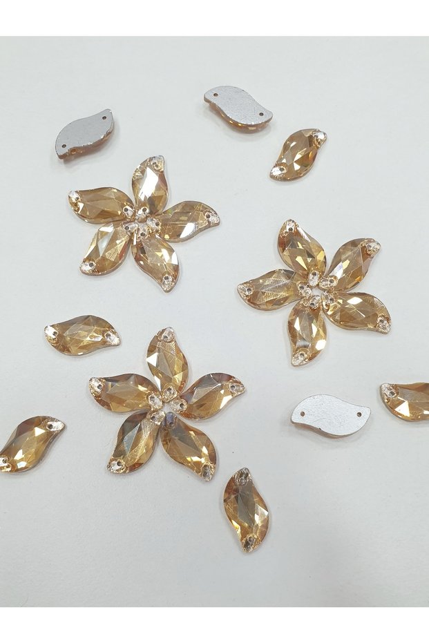 Crystal Planting Stone - 10*20 Mm (S) Gold (50 PCS)