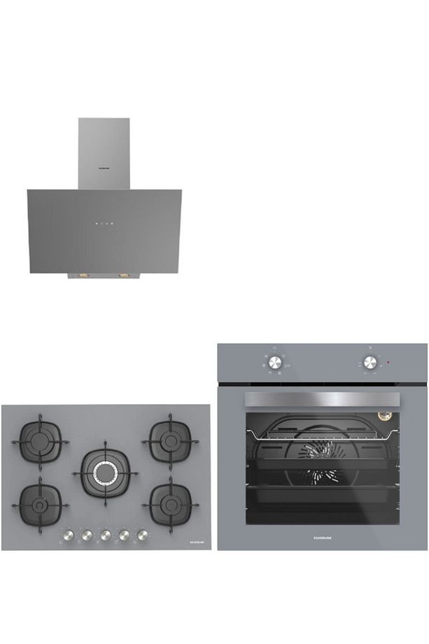 3'lü Ankastre Set (bo6501s01-3481 Gri 3-cs5622s01) - 1