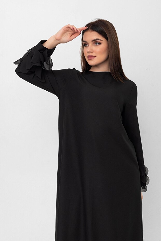 Seda Elbise Şifon Pullu - 7