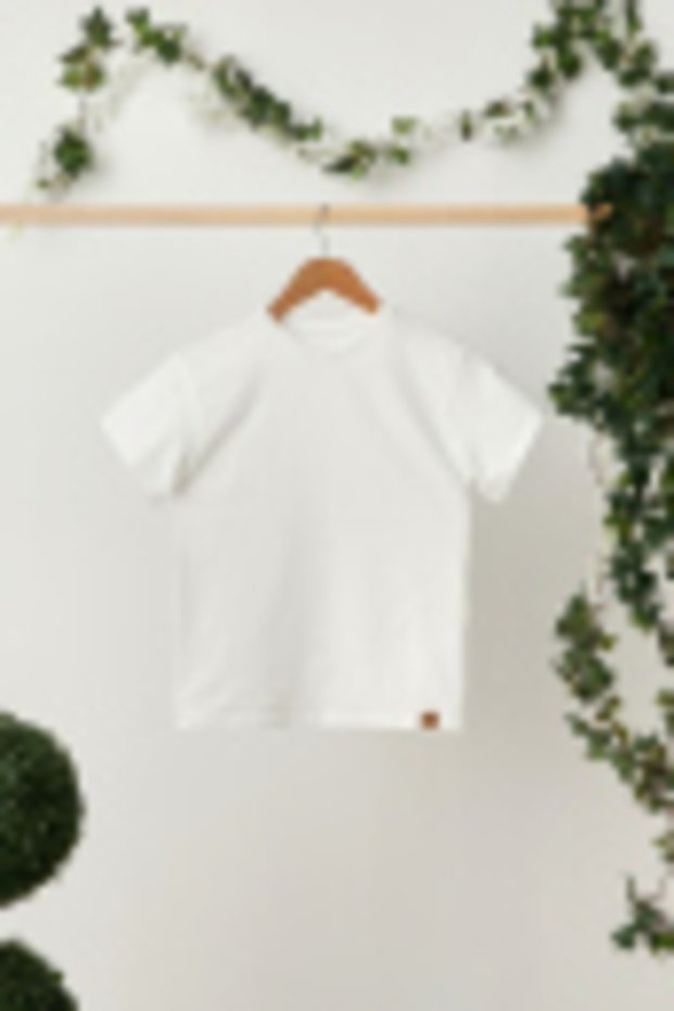 Girl's Short Sleeve Crew Neck Anti-Sweat, Soft Comfortable 100% Cotton Combed T-shirt