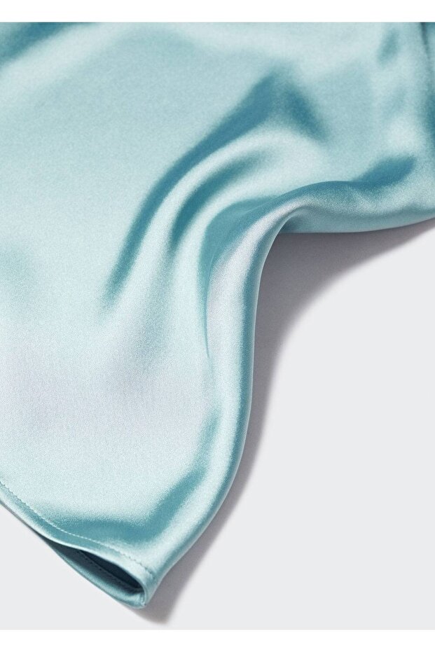 Saten Dantel Bluz - 5