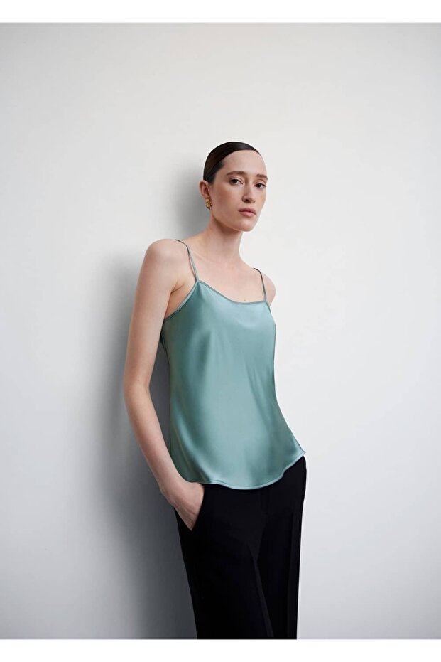 Saten Dantel Bluz - 8